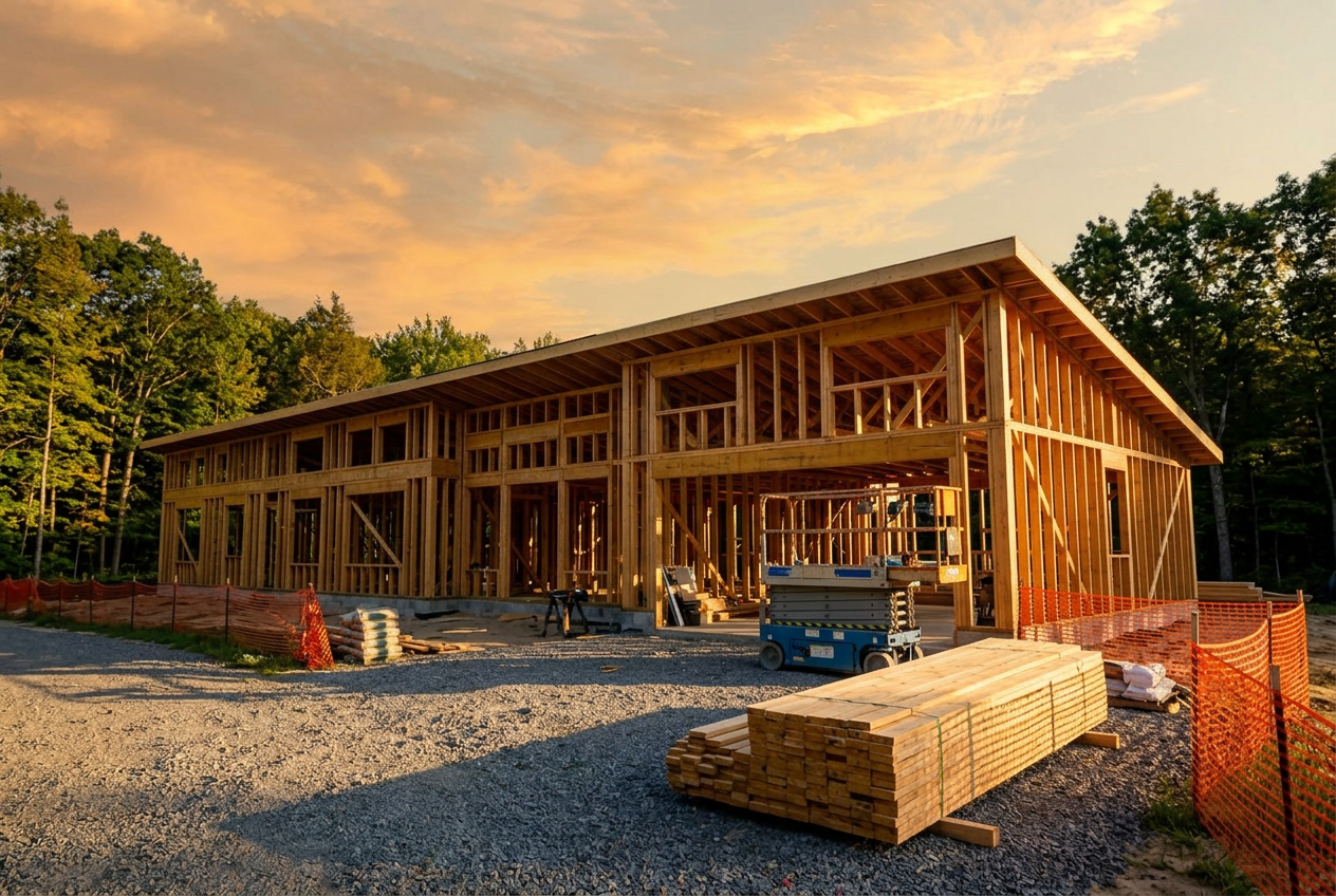 Construction & Real Estate website concept — Landmark Builders